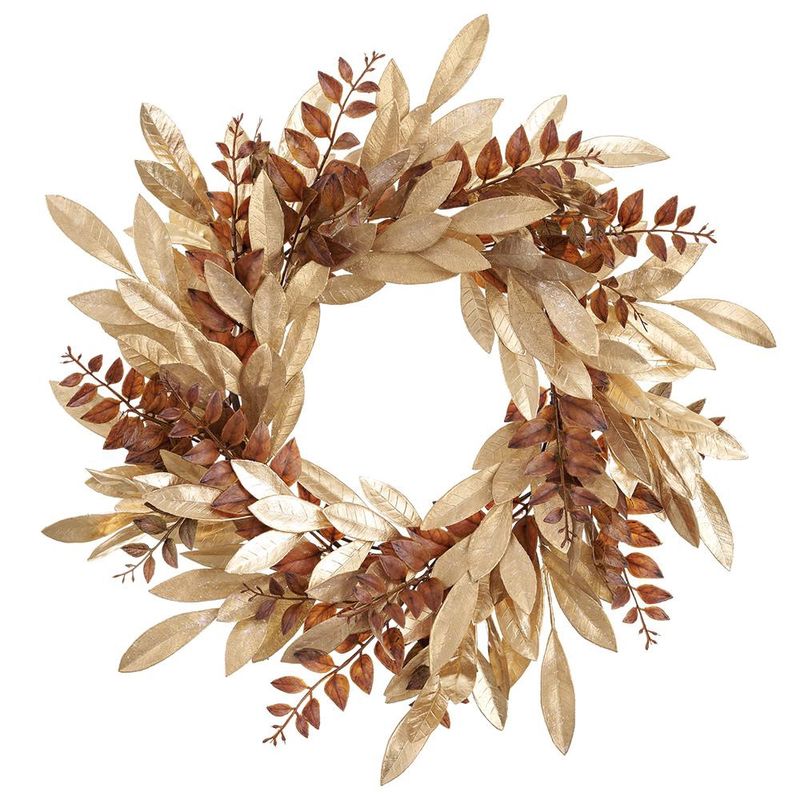 22" Bay Leaf Mixed Wreath