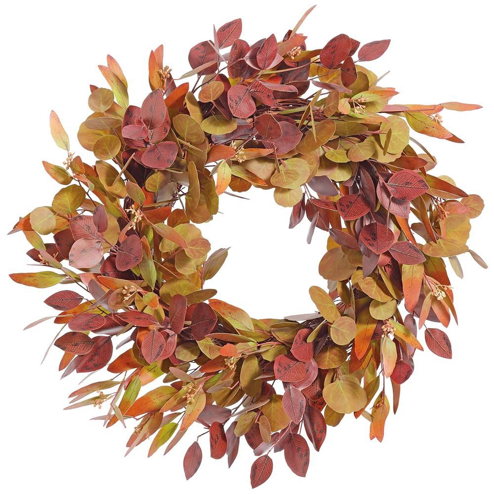 22" Fall Eucalyptus Leaf Wreath