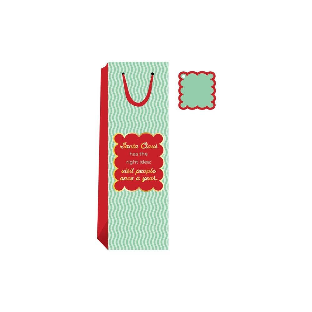Santa Claus- Wine Bag