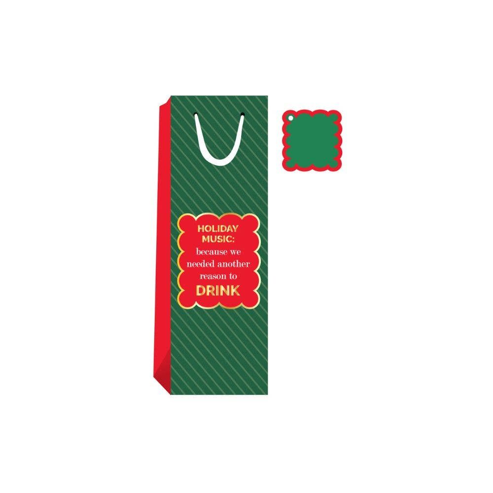 Holiday Music- Wine Bag