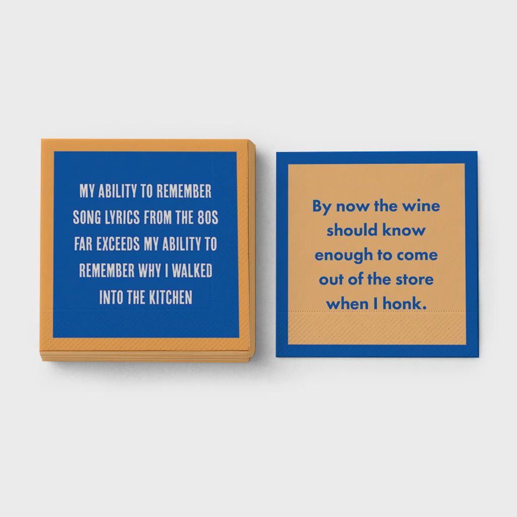 Song Lyrics Napkin