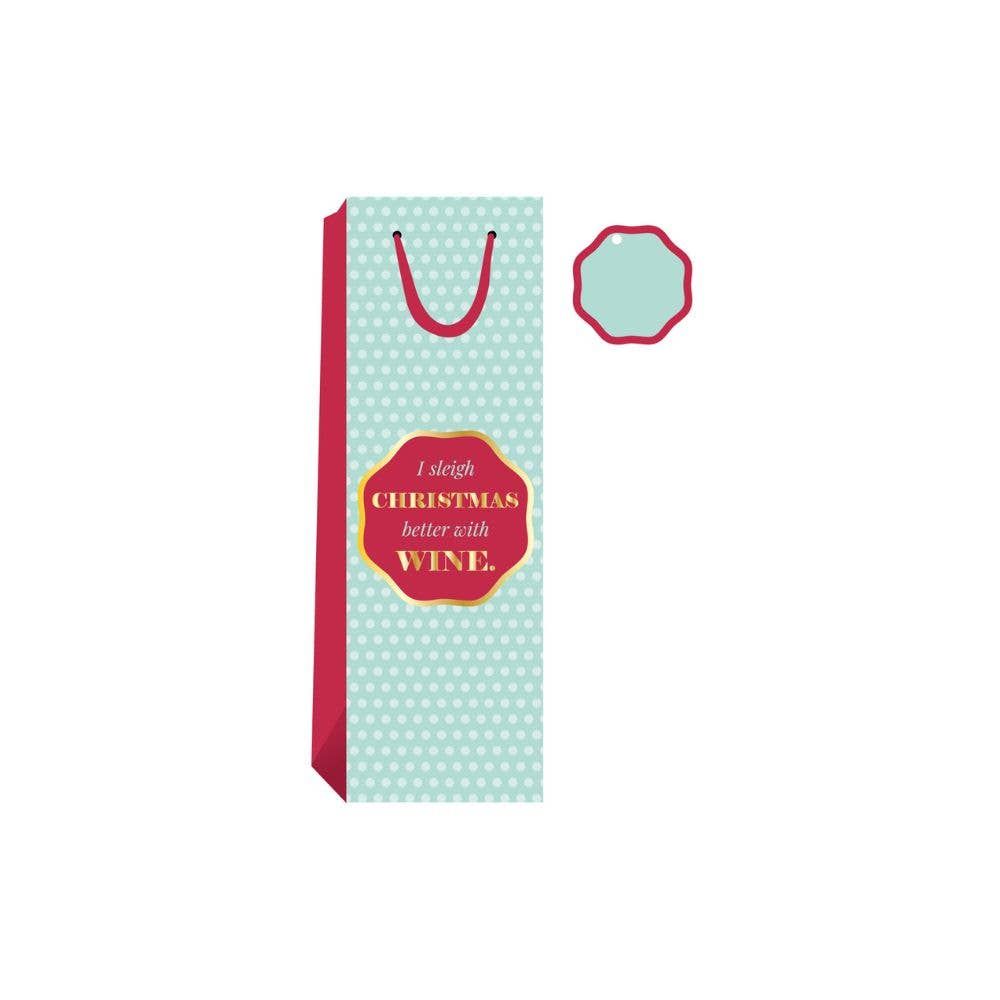 I Sleigh Christmas- Wine Bag
