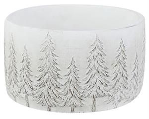 6.5" CEMENT PLANTER W/PINES