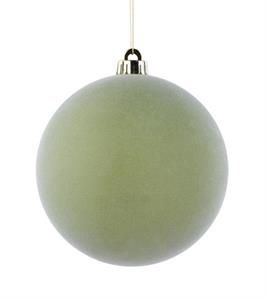 LG SMOOTH FLOCKED BALL ORNAMENT