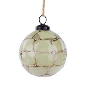 4" MOSAIC GLASS ORN