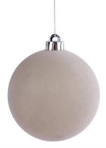 SMOOTH BALL ORN. TAUPE