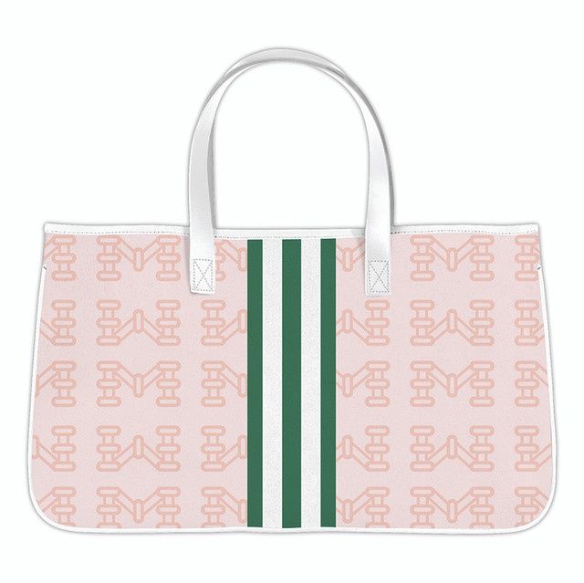 Mahjong Canvas Tote - Mahj Pink