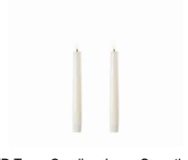 8" LED Taper, Ivory-2