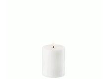 3x4" LED pillar candle, Nordic white