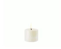 1.9x1.7" LED Pillar candle, Ivory