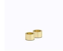 1.3x 0.9" Light Candleholder, brass, 2