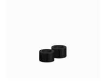 1.3 x  0.9" Light Candleholder, Matte black-2