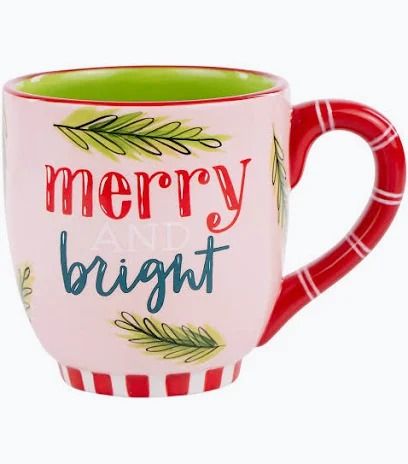 Merry &amp; Bright Vintage Mug