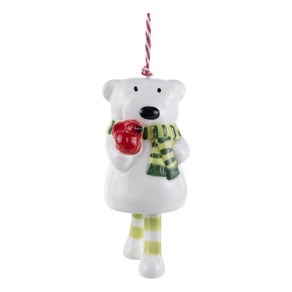 Polar Bear w/ Red Bird Orn