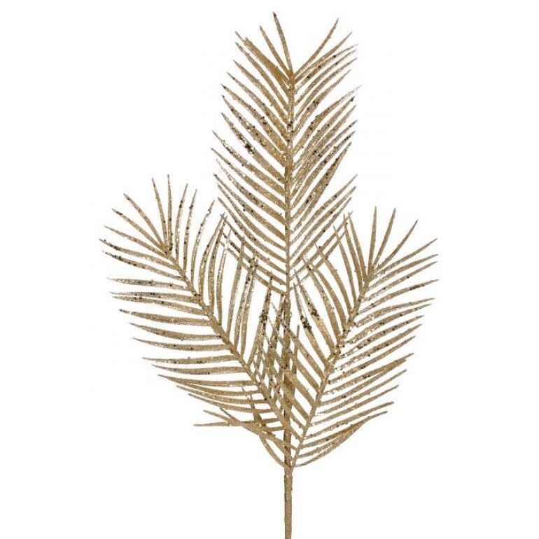 34" GLITTER PALM LEAF SPRAY