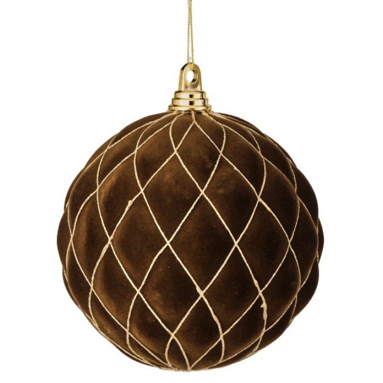 FLCK W/GLTR DIAMOND BALL ORN