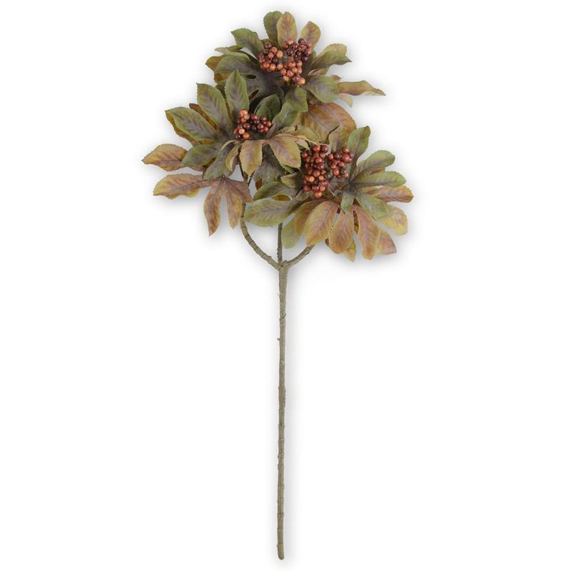37" Fall Rice Paper Branch w/Berries
