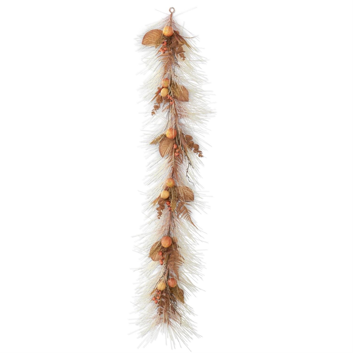 72" Yellow Long Needle Fall Fruit Garland