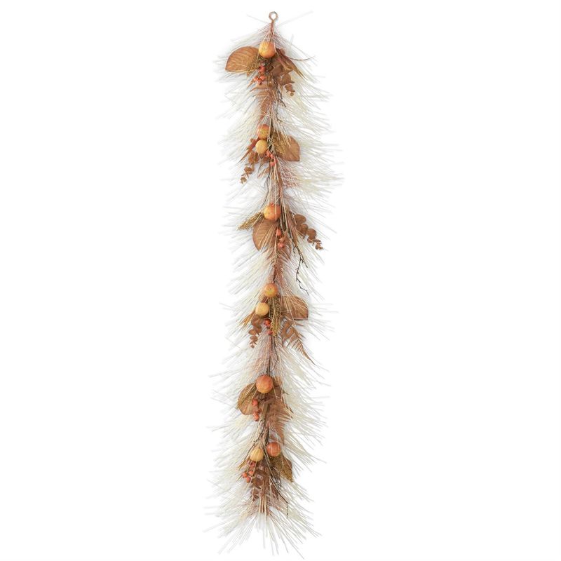 72" Yellow Long Needle Fall Fruit Garland