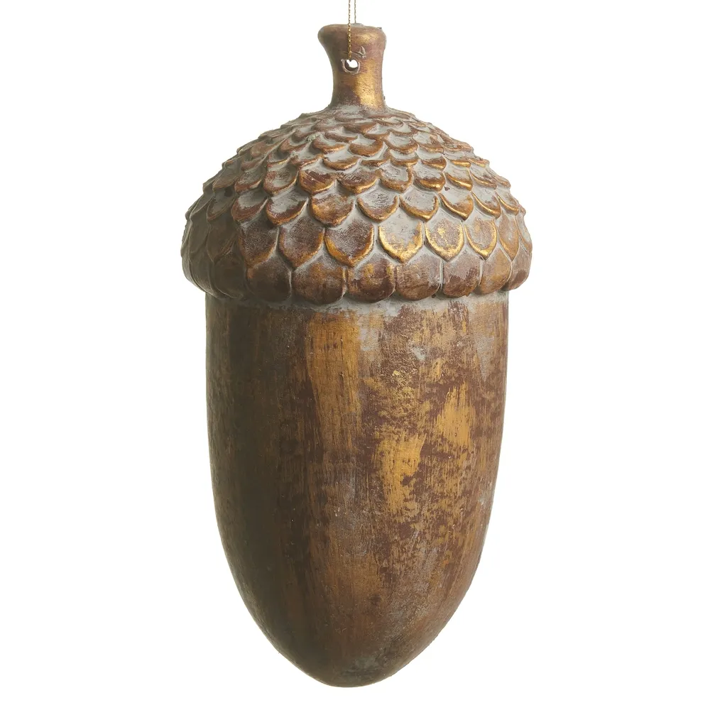 8.75" Antique Acorn Orn.