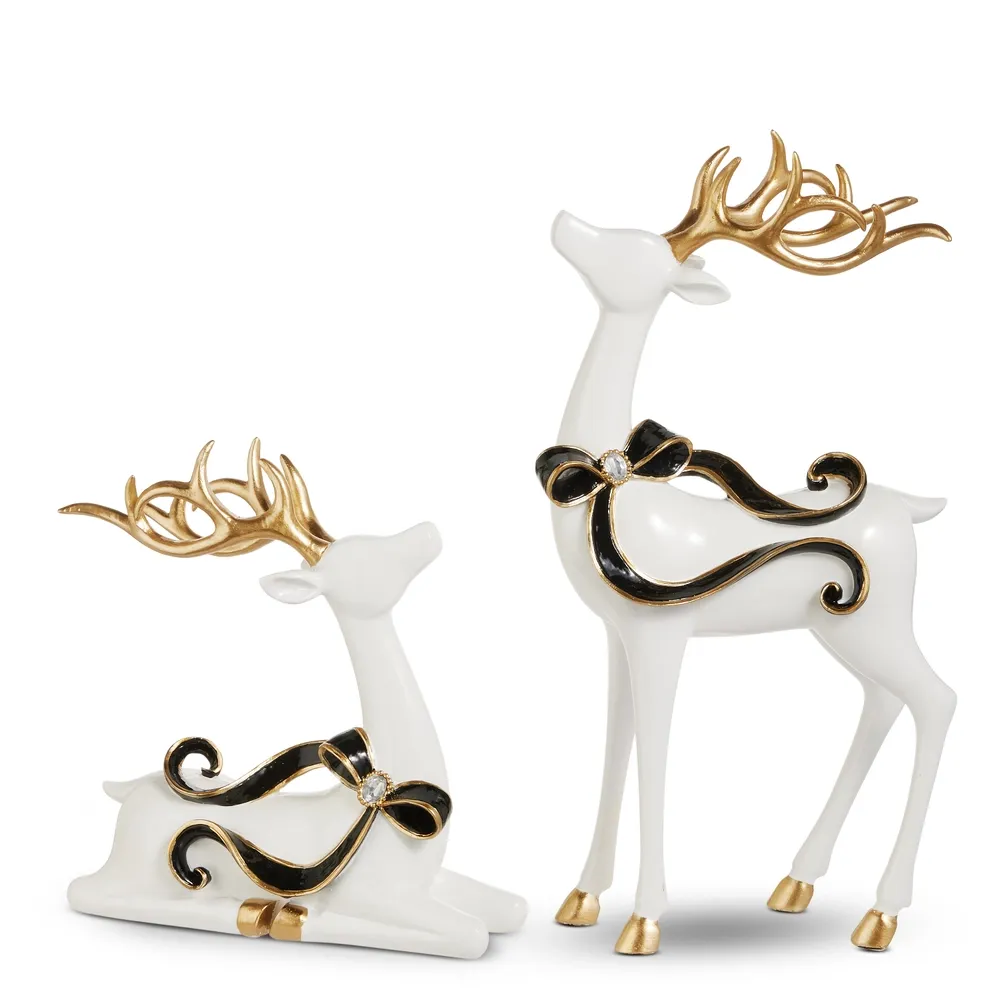 9.5" Jeweled Bow Deer