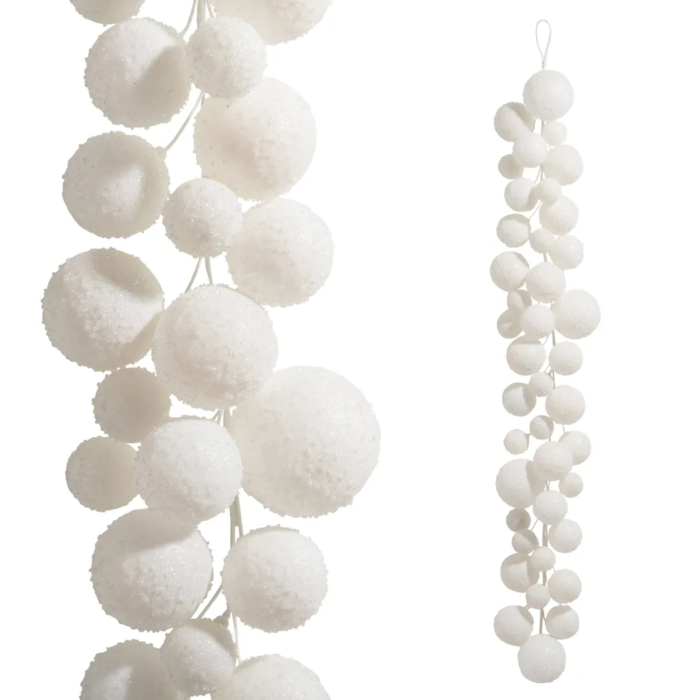 4' Snow Ball Garland
