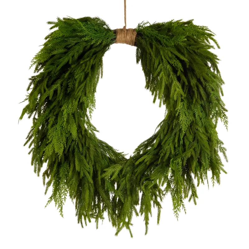 32" RT Norfolk Pine Wreath