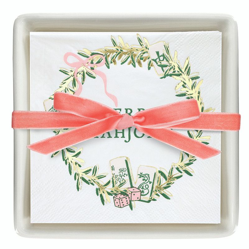 Merry Mahj Napkin/Holder