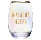 Mahj Queen Stemless Glass