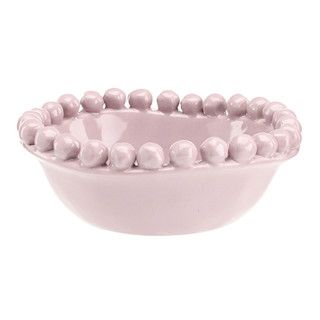 Small Beaded Bowl- Violet