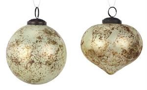 4" RUSTIC ASST CHAM. ORN