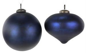 5" RUSTIC BALL/ONI NAVY ORN