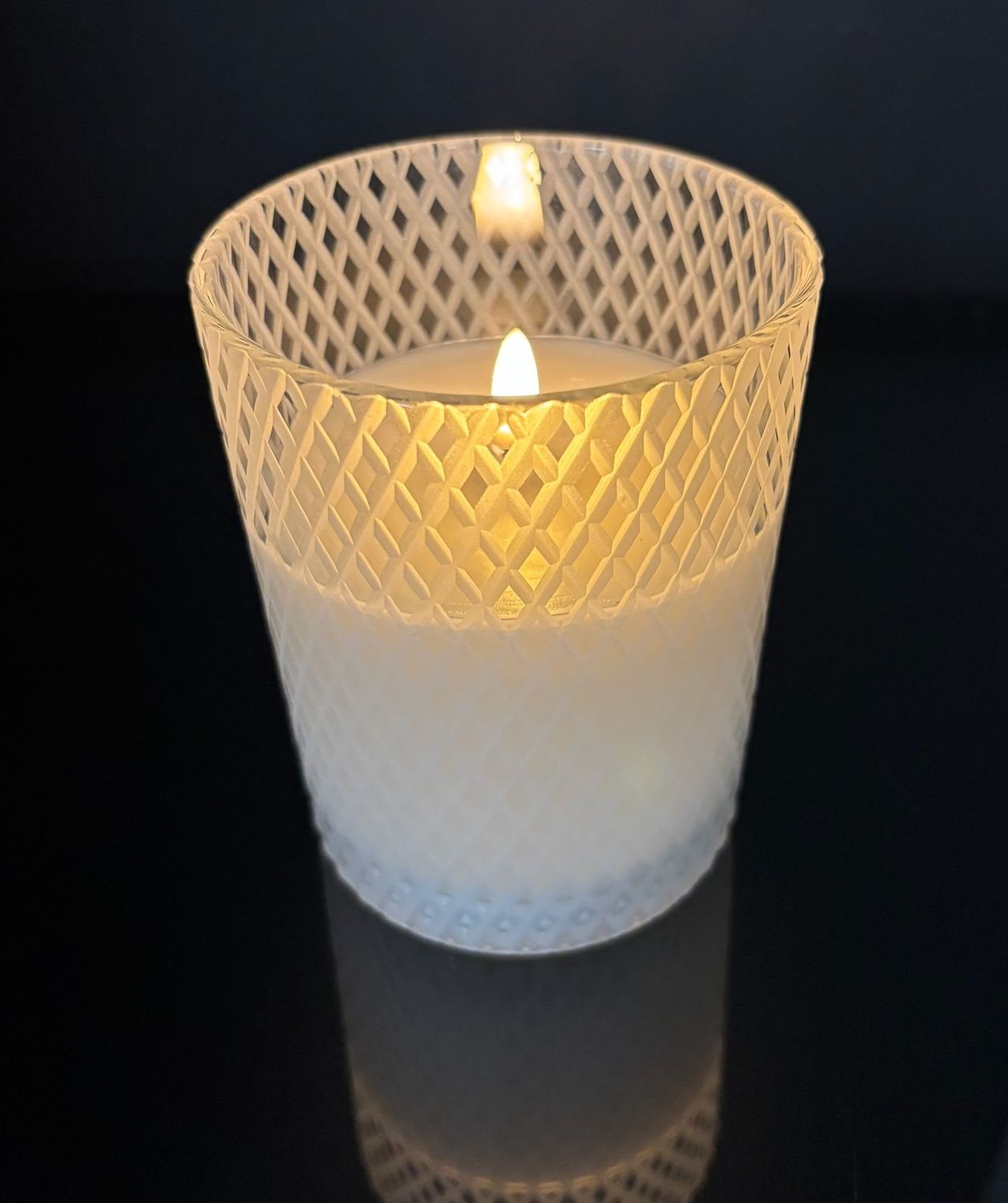 4×5" Radiance Ivory Trellis LED