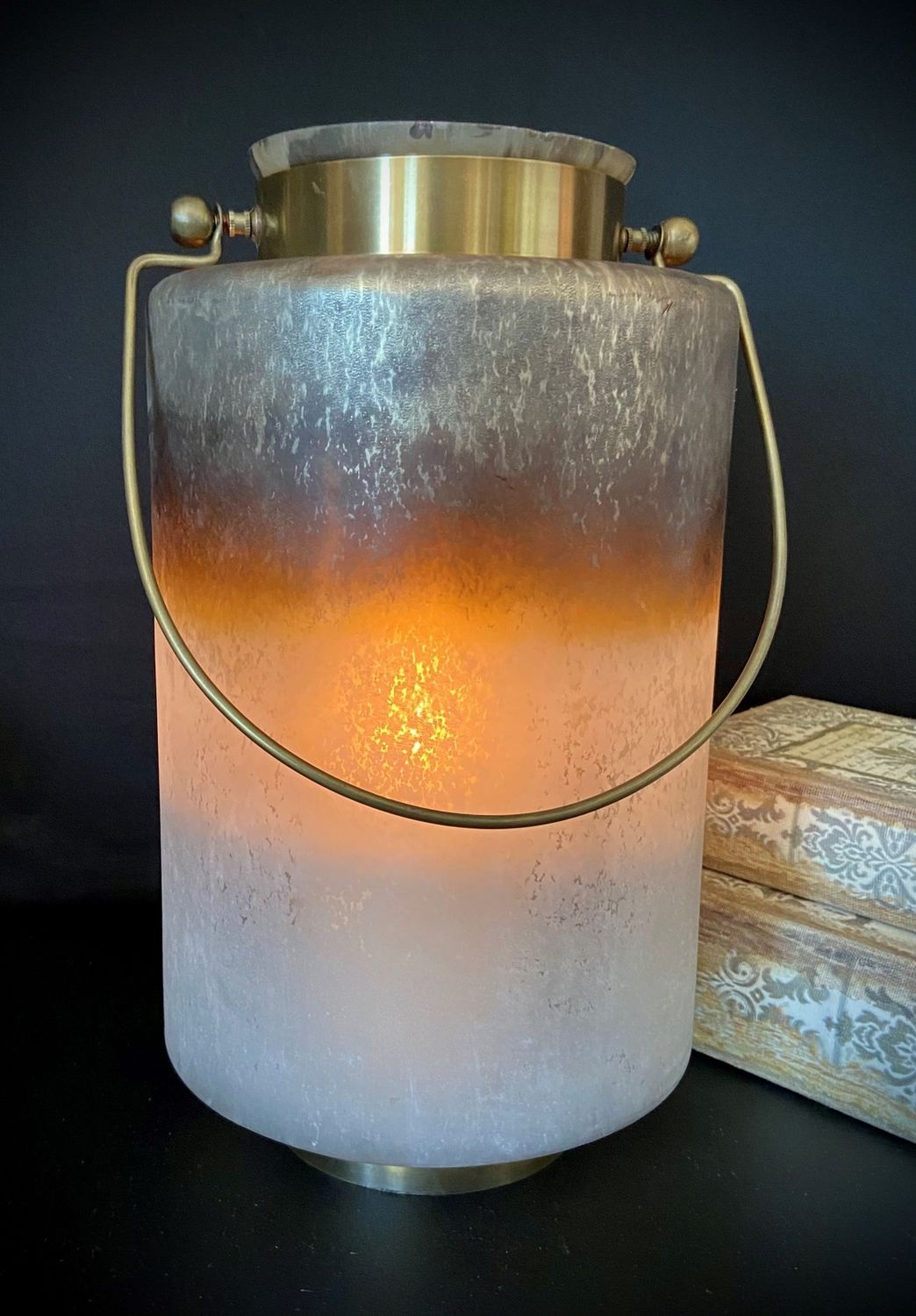 7.5x13.5"DESERT SANDS LANTERN