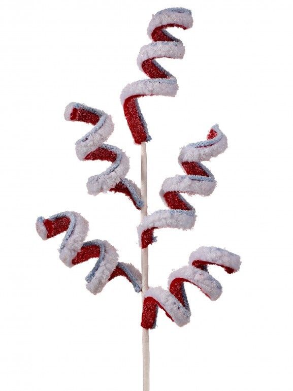 21" Curly Peppermint Spray
