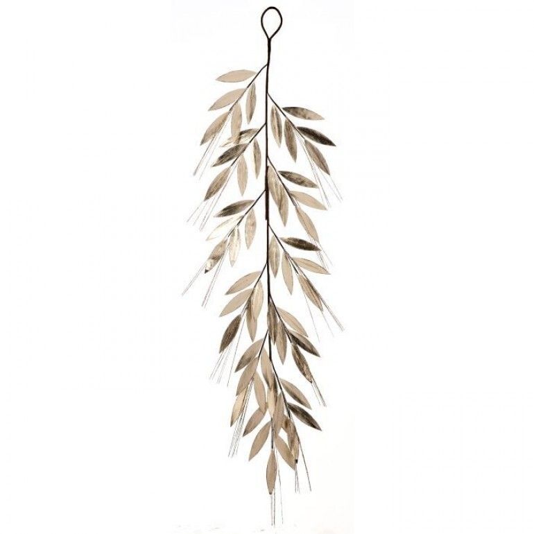 48" MET. LAUREL LEAF GARLAND