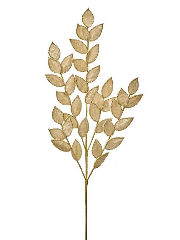 31" Glitter Ruscus Spray