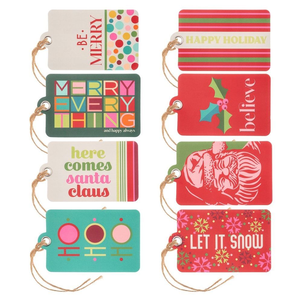 Retro Holiday Gift Tags