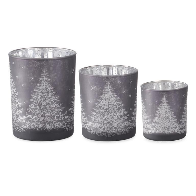 5" Silver Starry Votive