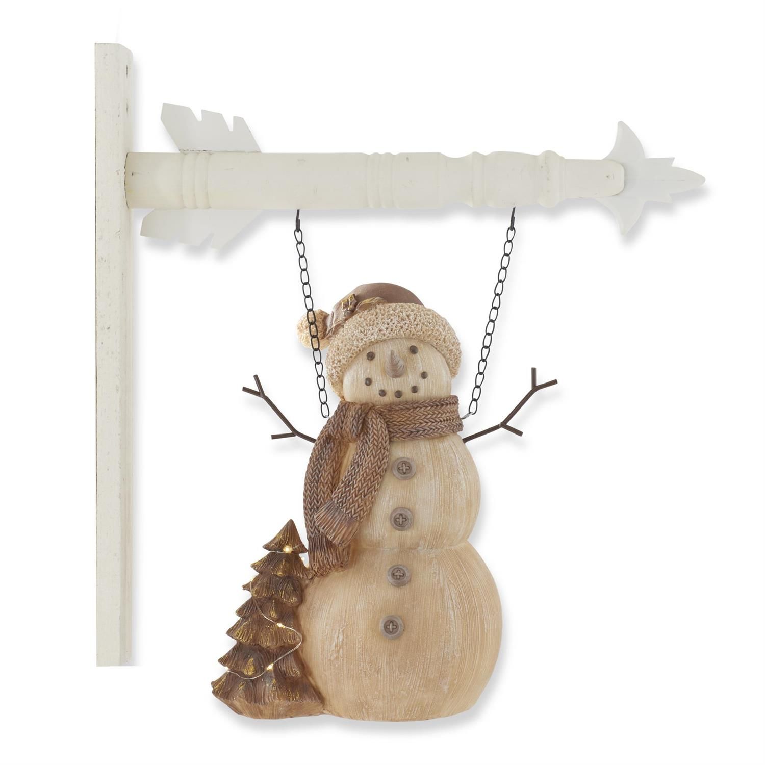 9.75" LED Snowman Arrow
