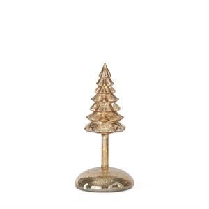 8" Gold Glass Tree
