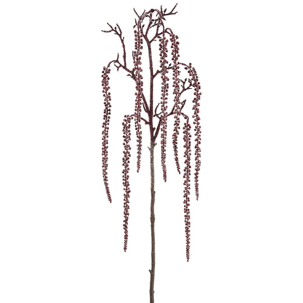 43" Beaded Hanging Spray Brgdy