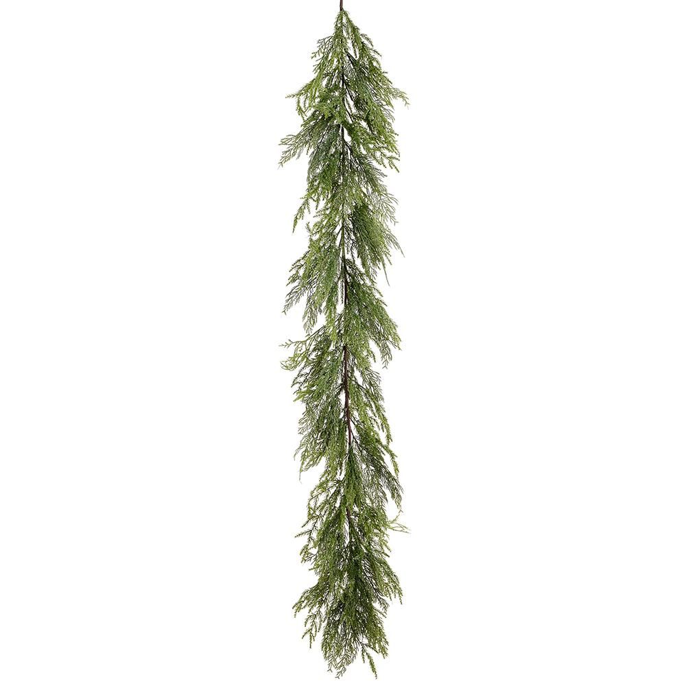 6' Glttrd Mixed Cedar Garland