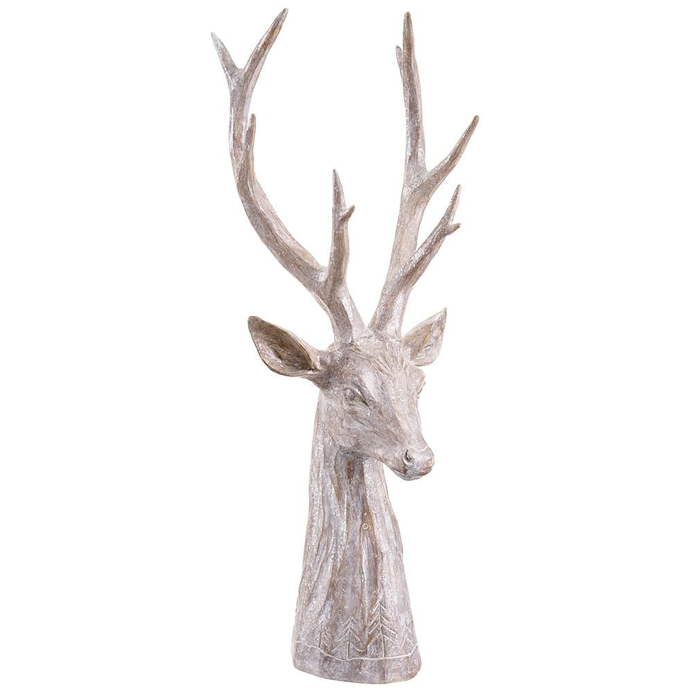 18.5" Whitewashed Reindeer
