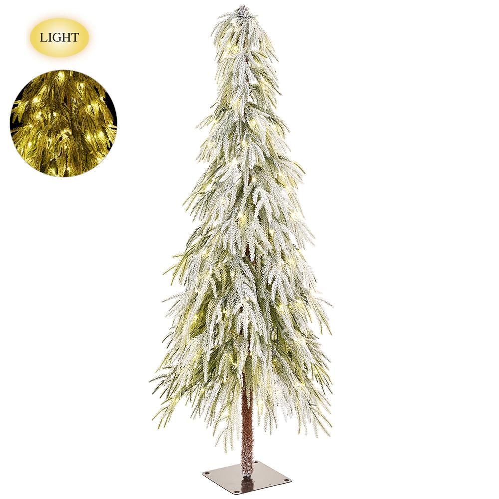 55" Snowed Willow Tree