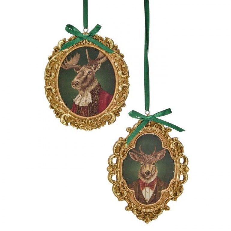 Deer Bust Frame Orn.