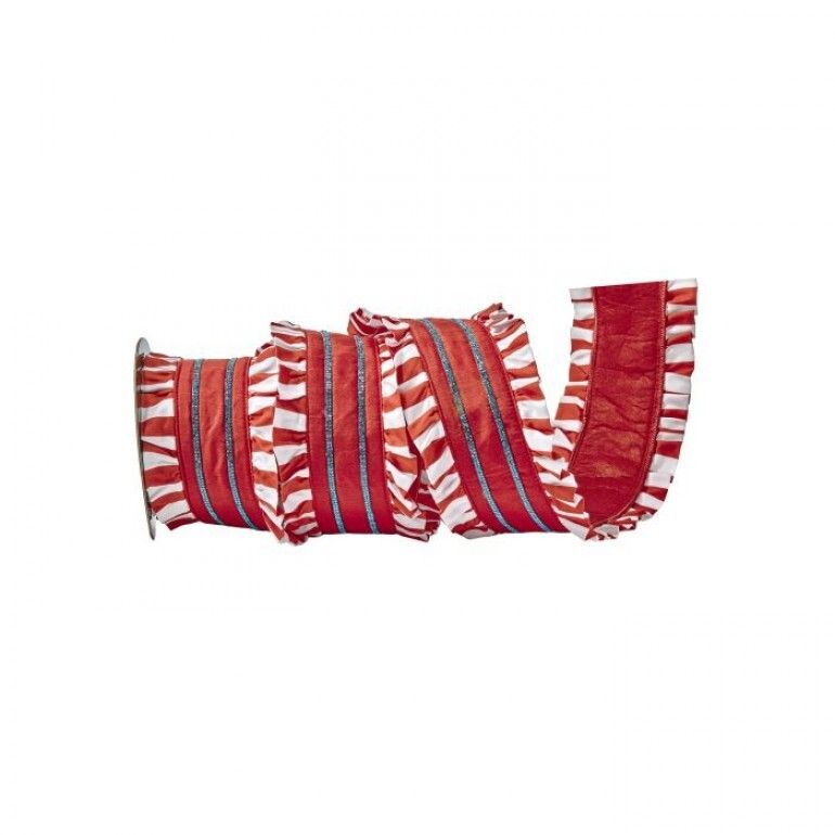 Pleated Peppermint Ribbon