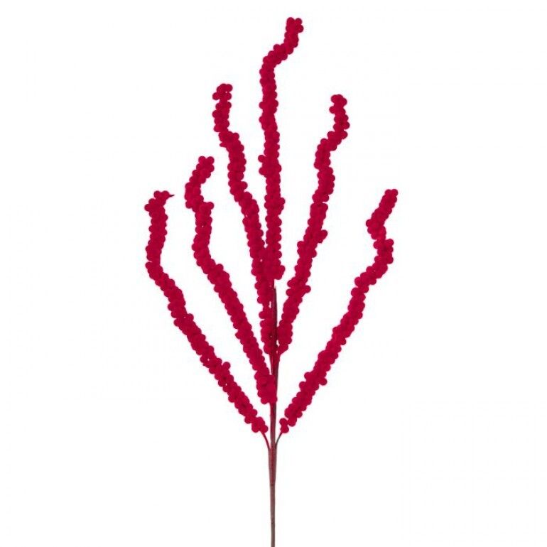 31" FLOCKED BERRY SPRAY