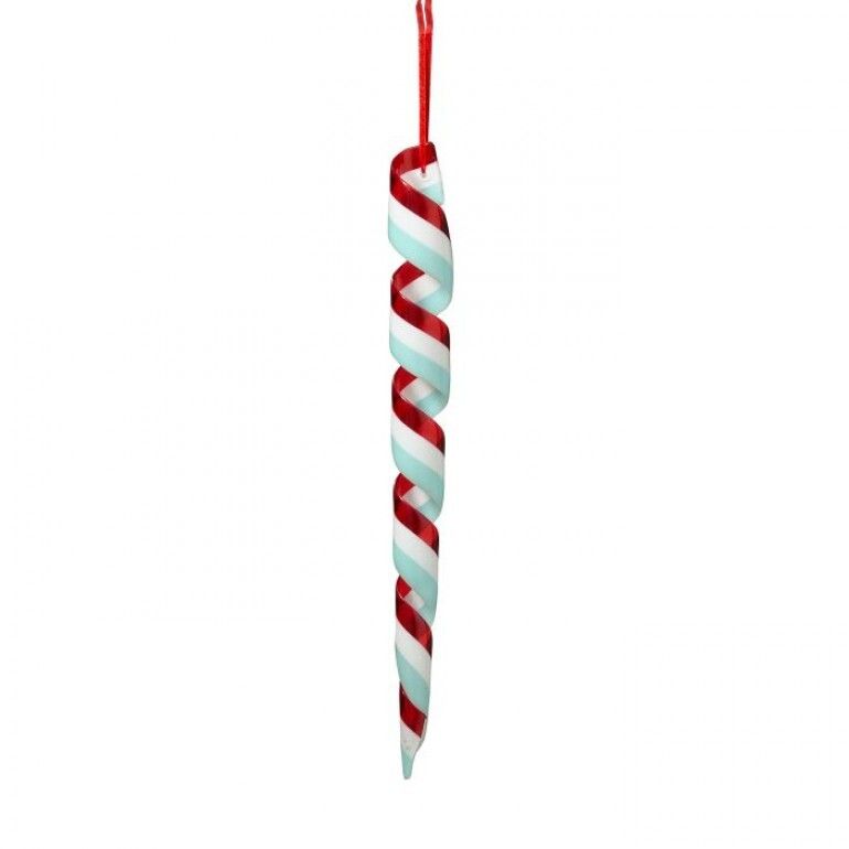 12" SPIRAL RIBBON CANDY ORN