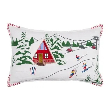 14x22 Ski Lodge Pillow